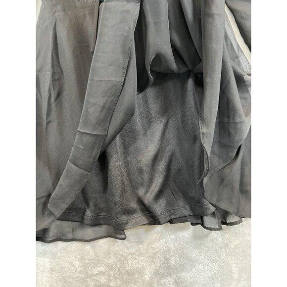 Windsor Dress Small Black Smocked Back Long Sleeve Knee Length NWT - Picture 10 of 16